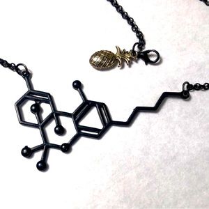 THC Molecule Necklace